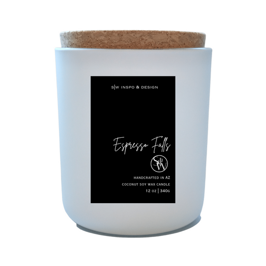 Espresso Falls, Coconut Soy Wax Candle